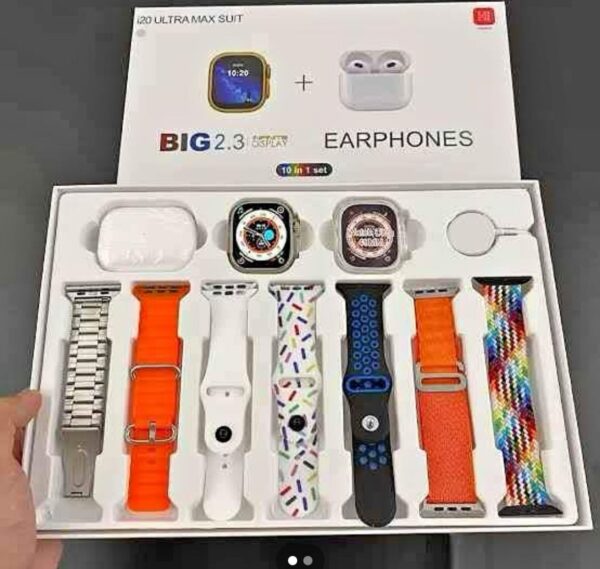 I20 ULTRA MAX SUIT SMART WATCH  7+1 ACCESSORIES  ULTRA SMART WATCH